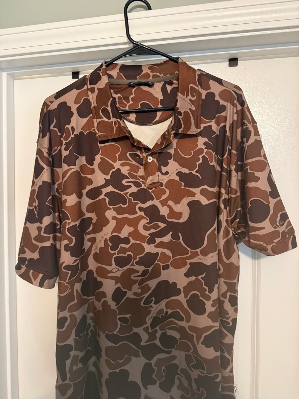 Drake old school camo polo